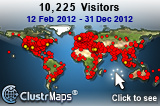 Locations of visitors to this page